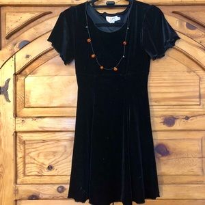 Little Velour Black Dress
